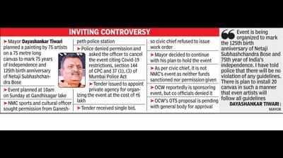 No police nod, NMC backs out, yet mayor plans event during Covid