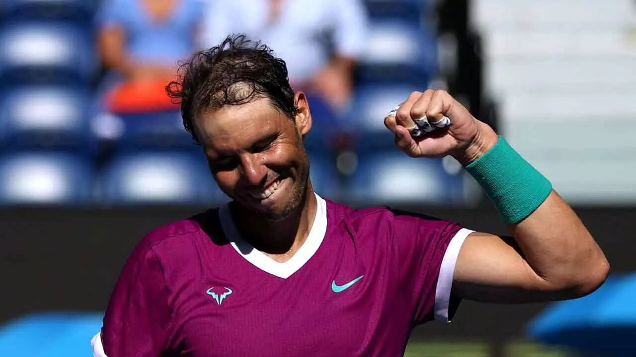 Nadal survives epic tiebreak to power into quarters