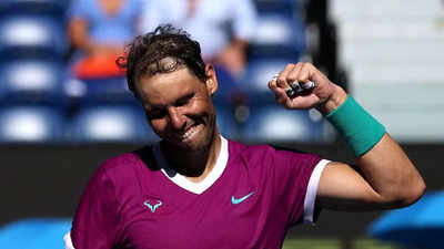 Rafael Nadal fights off epic tiebreak to power into Australian Open  quarterfinals | Tennis News - Times of India