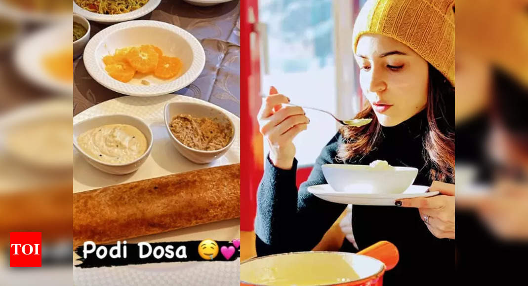 Anushka Sharma enjoys a desi breakfast