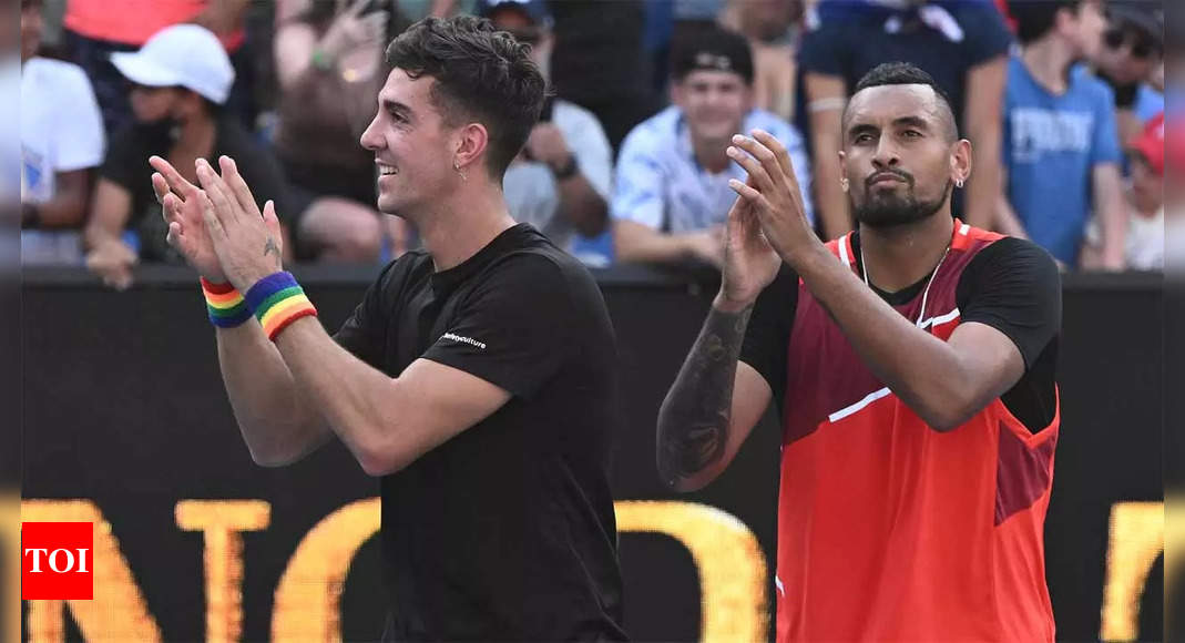 Kyrgios circus rolls on in Australian Open doubles