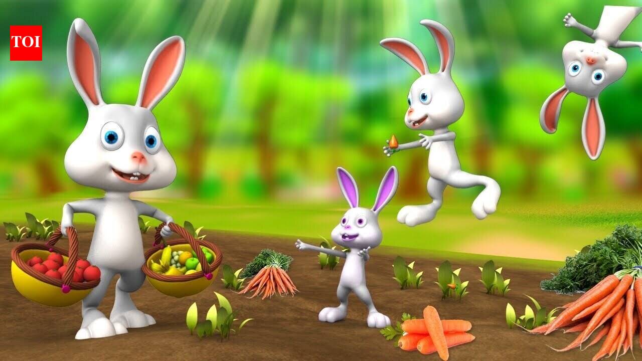 Popular Kids Songs and Hindi Nursery Story 'Rabbit's Lovely Family' for ...