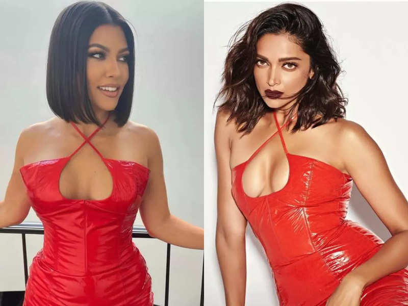 Deepika Padukone vs Kourtney Kardashian: Who wore the leather dress better?