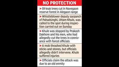 Whistleblower who exposed felling of 59 teak trees attacked during