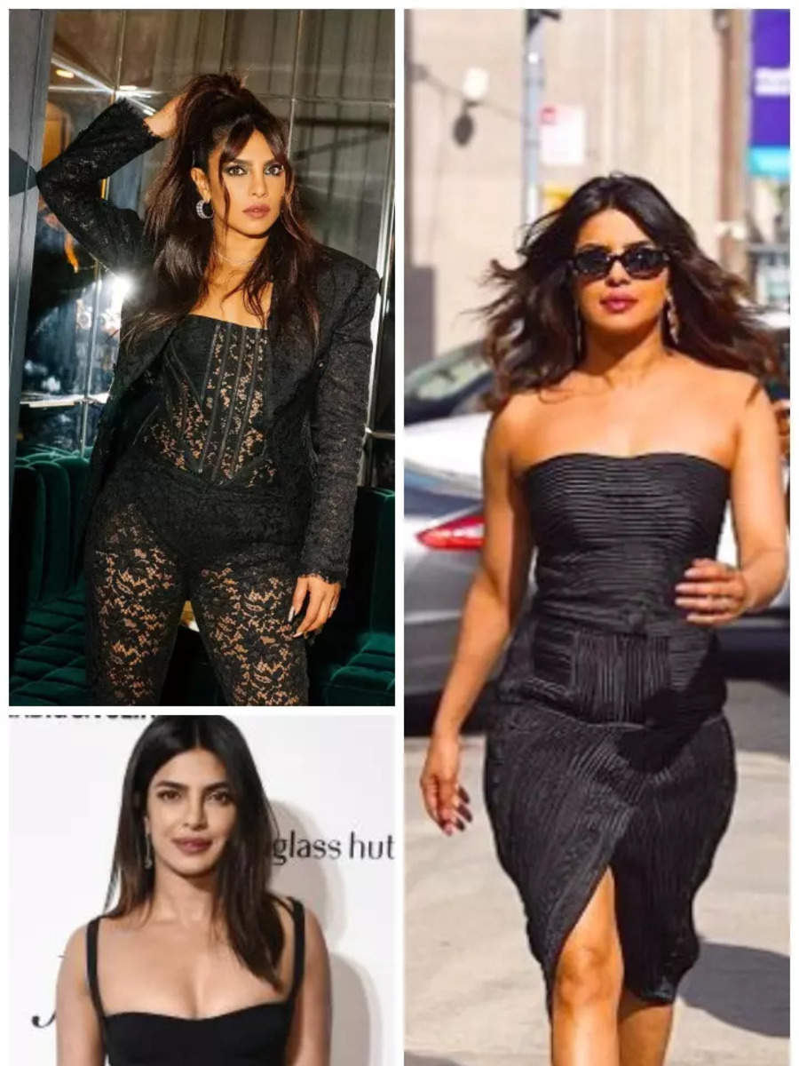 ​Priyanka Chopra’s breathtaking black wardrobe
