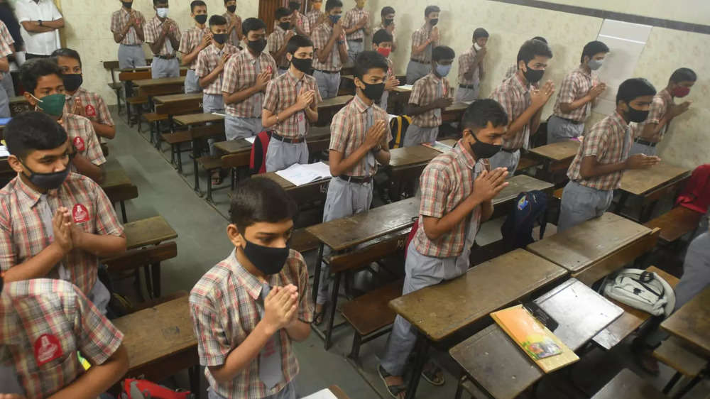 In Photos: Schools Reopen For Classes 1-12 In Mumbai | The Times Of India