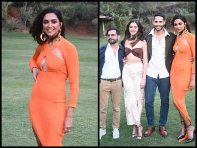 Deepika Padukone, Ananya Panday and Siddhant Chaturvedi step out in style to promote ‘Gehraiyaan’