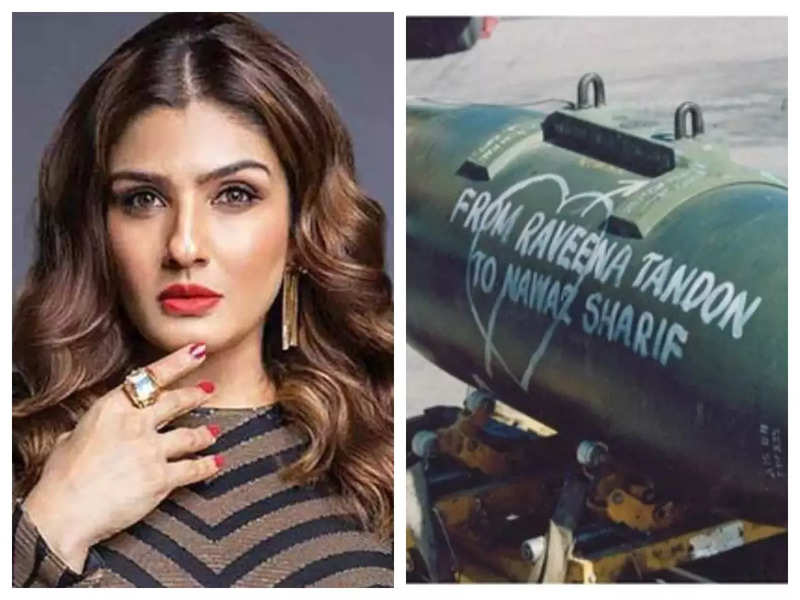 Raveena Tandon speaks about the bombs sent to Nawaz Sharif by India in her name during Kargil War