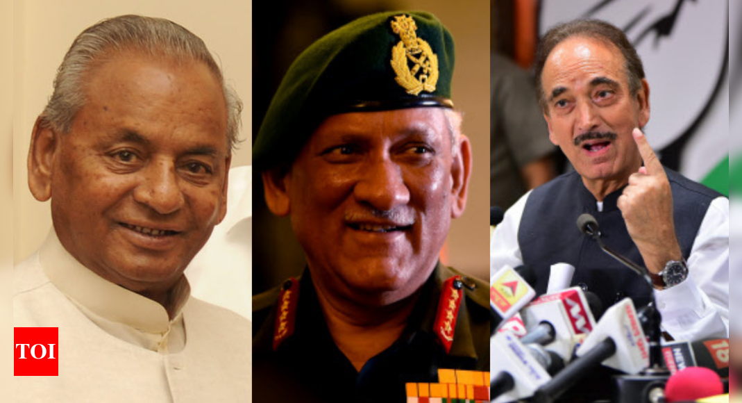 CDS Rawat, ex-UP CM Kalyan Singh, Ghulam Nabi Azad among Padma awardees