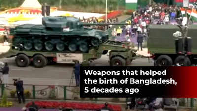 republic day parade: R-Day parade: Indian Army showcases Centurion tank,  PT-76 tank that played major role in 1971 war - The Economic Times
