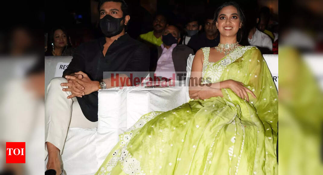 Ram Charan and Keerthy Suresh pull off the hook step of Naatu Naatu ...