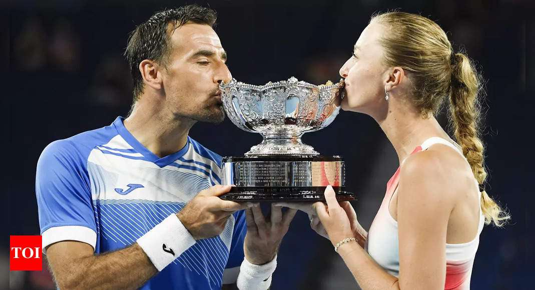 Australian Open 2022: Kristina Mladenovic and Ivan Dodig cruise to mixed doubles title | Tennis News – Times of India