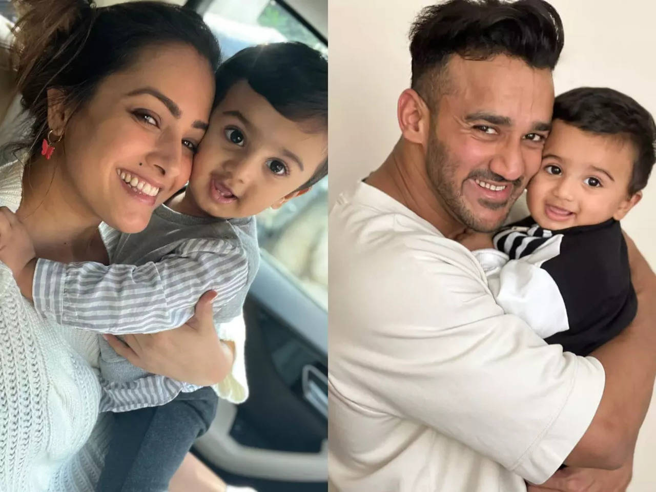 Anita Hassanandani's hilarious response to people saying her son Aaravv  looks like his father Rohit Reddy; recreates Allu Arjun's 'Srivalli' hook  step - Times of India