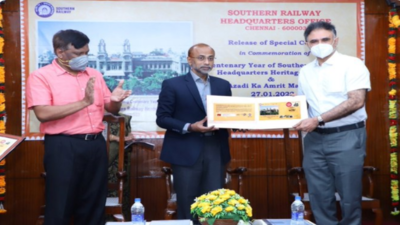 Centenary celebrations of Southern Railway headquarters building: Special postal cover released