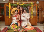 Upendra, Priyanka and kids Ayush and Aishwarya for Sankranti shoot