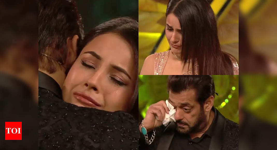 Bigg Boss 15 Grand Finale Shehnaaz Gill and Salman Khan break