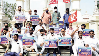 Karnataka: Congress condemns removal of BR Ambedkar’s portrait