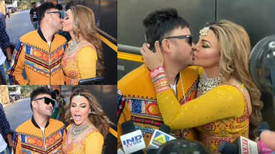'Bigg Biss 15' grand finale: Rakhi Sawant and husband Ritesh share passionate liplock in front of paparazzi, a netizen says 'Cheapness ki sari hade paar'
