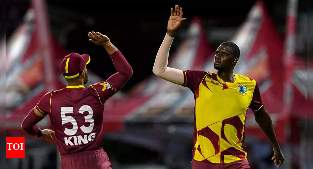 5th T20I: Jason Holder’s hat-trick finishes off England as West Indies win series 3-2 | Cricket News – Times of India