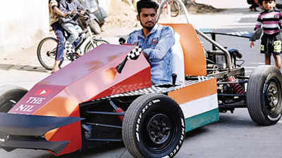 Nagpur youth makes F1 model car from used parts