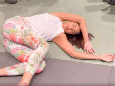 Shilpa Shetty crawls on the gym floor after an exhausting workout; says, ‘Mentally preparing myself for the new month’
