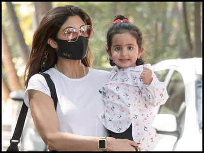 Shilpa Shetty and Raj Kundra step out to pick up daughter Samisha from ...