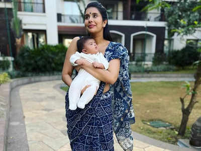 Mere Angne Mein fame Charu Asopa reveals her daughter's face on her third month birthday; says, 'Love you more than anything in this world'