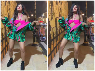 Prachi Singh grooves to the viral song ‘Kacha Badam’; watch video