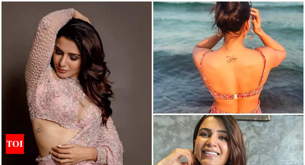 Samantha Ruth Prabhu opens up about her three tattoos connected to  exhusband Naga Chaitanya  Telugu Movie News  Times of India