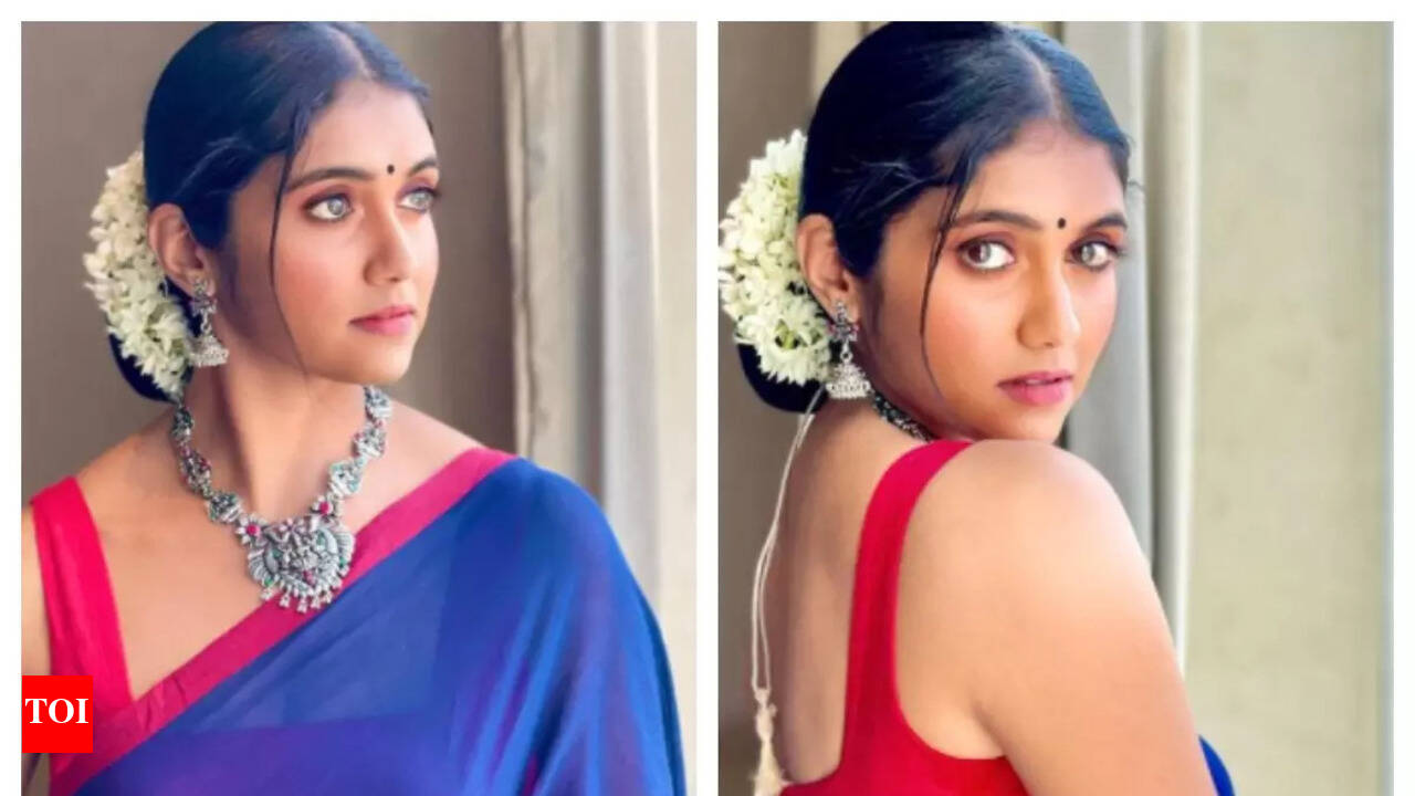 Rinku Rajguru looks drop-dead gorgeous in this blue saree; See Pics |  Marathi Movie News - Times of India