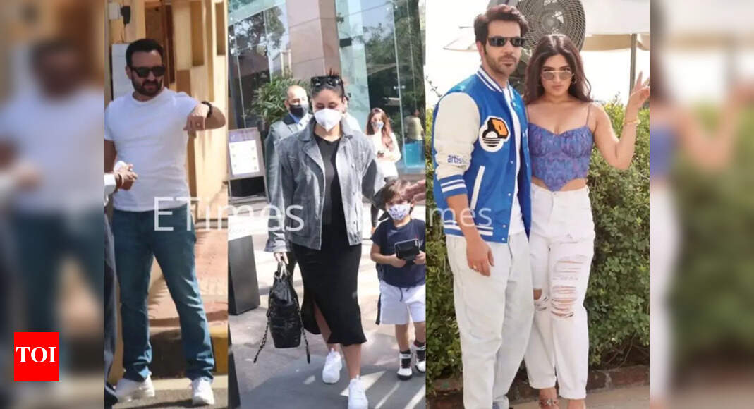 ETimes Paparazzi Diaries: Saif-Kareena take Taimur to school, Rajkummar ...