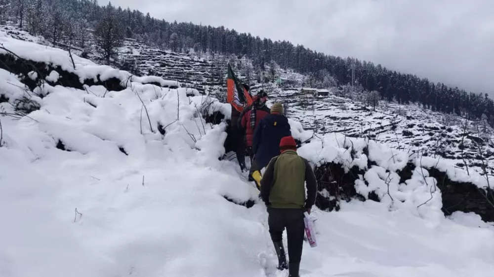 In pics: Heavy snowfall freezes life in hills