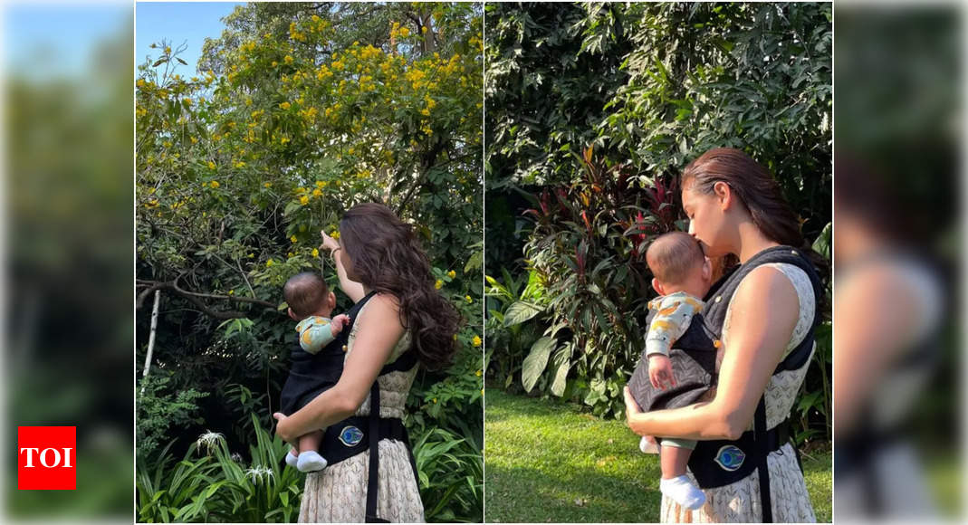 Dia Mirza Shares Endearing Moments With Her Son Avyaan From Their Private Garden Hindi Movie