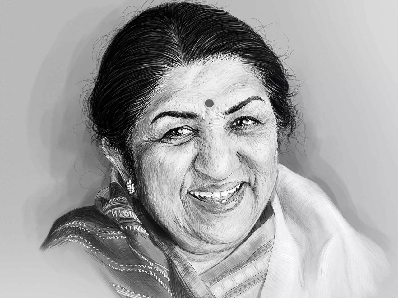 Update more than 119 drawing of lata mangeshkar best - seven.edu.vn