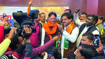 UP: Former Etawah MP Raghuraj Shakya, SP’s Ram Sevak Patel join BJP fold