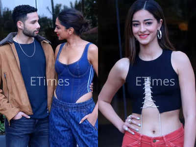Deepika Padukone aces denim on denim look as she steps out with Ananya Panday and Siddhant Chaturvedi for ‘Gehraiyaan’ promotions
