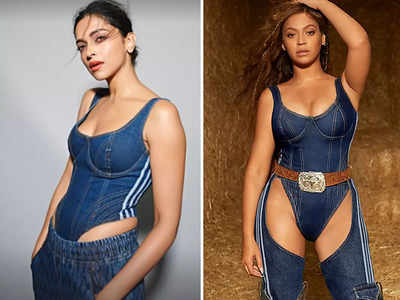 Deepika Padukone or Beyonce: Who wore this denim bodysuit better?