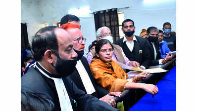 Richa Singh files nomination from Allahabad West