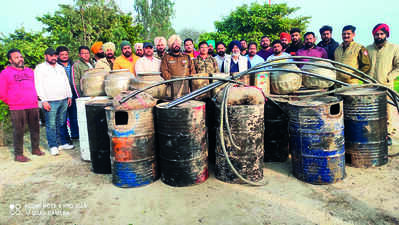 Cache of illicit liquor recovered