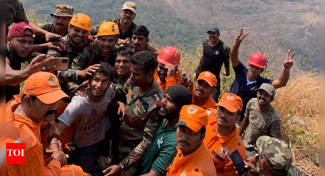 Caught between rock & sheer drop, trekker rescued after 43 hours