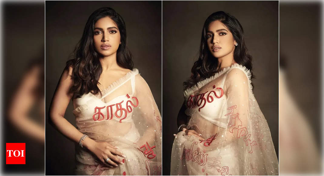 Bhumi Pednekar reveals why she wore Love customised saree for Badhaai Do promotions Hindi Movie News photo