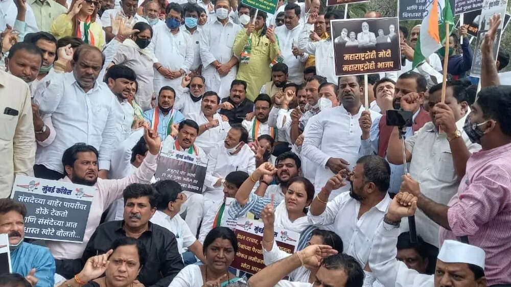 In Photos: Congress Party Workers Stage Protest Against PM Modi In ...