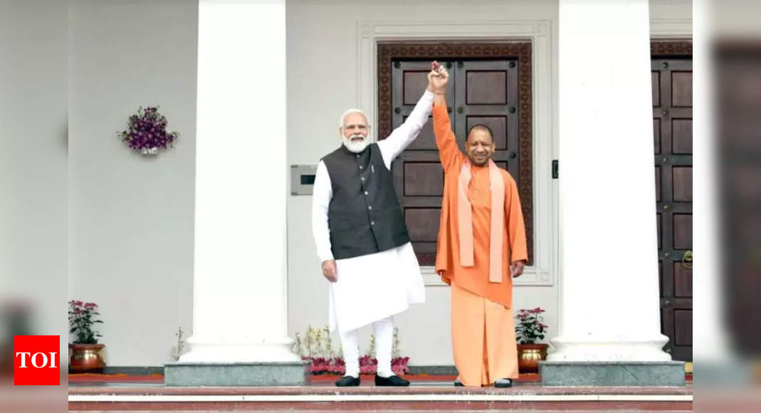 Yogi Adityanath Cm Yogi Adityanath Shares Another Pic With Pm Narendra Modi This Time