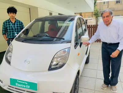 Ratan Tata adds custom-built Nano electric to his collection