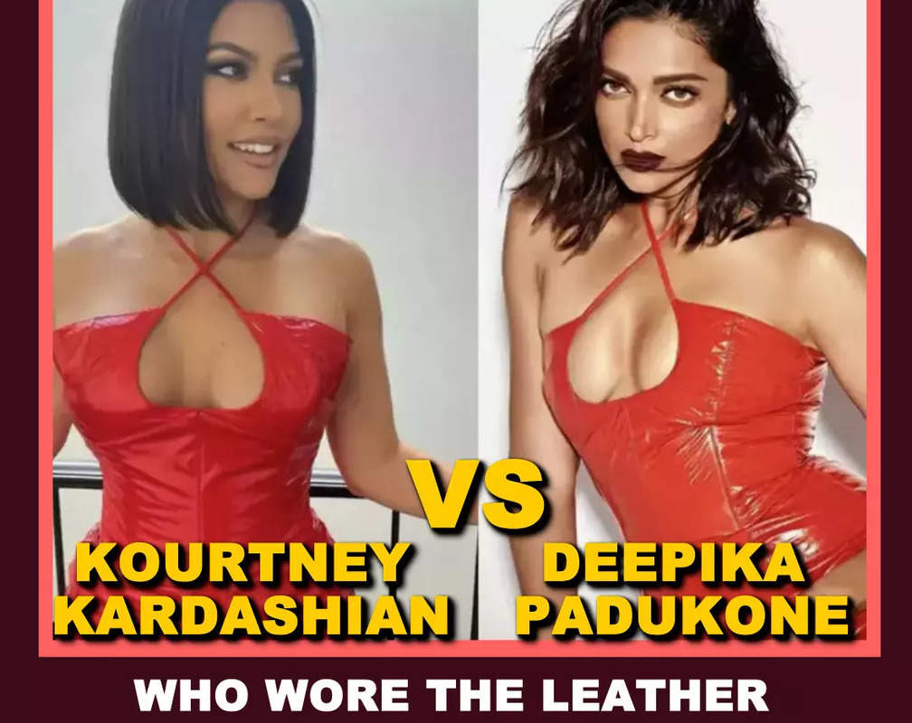 
Deepika Padukone vs Kourtney Kardashian- Who wore the leather dress better?
