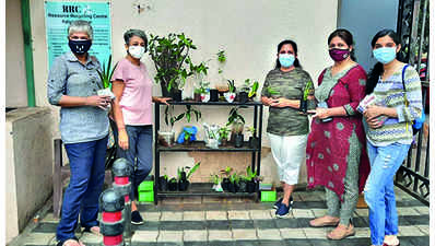 Residents pick up, exchange saplings on Saturdays at Resource Recyling Centre