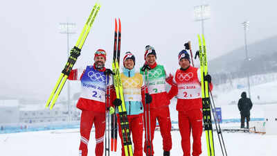 Beijing Winter Olympics: Russian Olympic Committee team crushes field to take relay gold