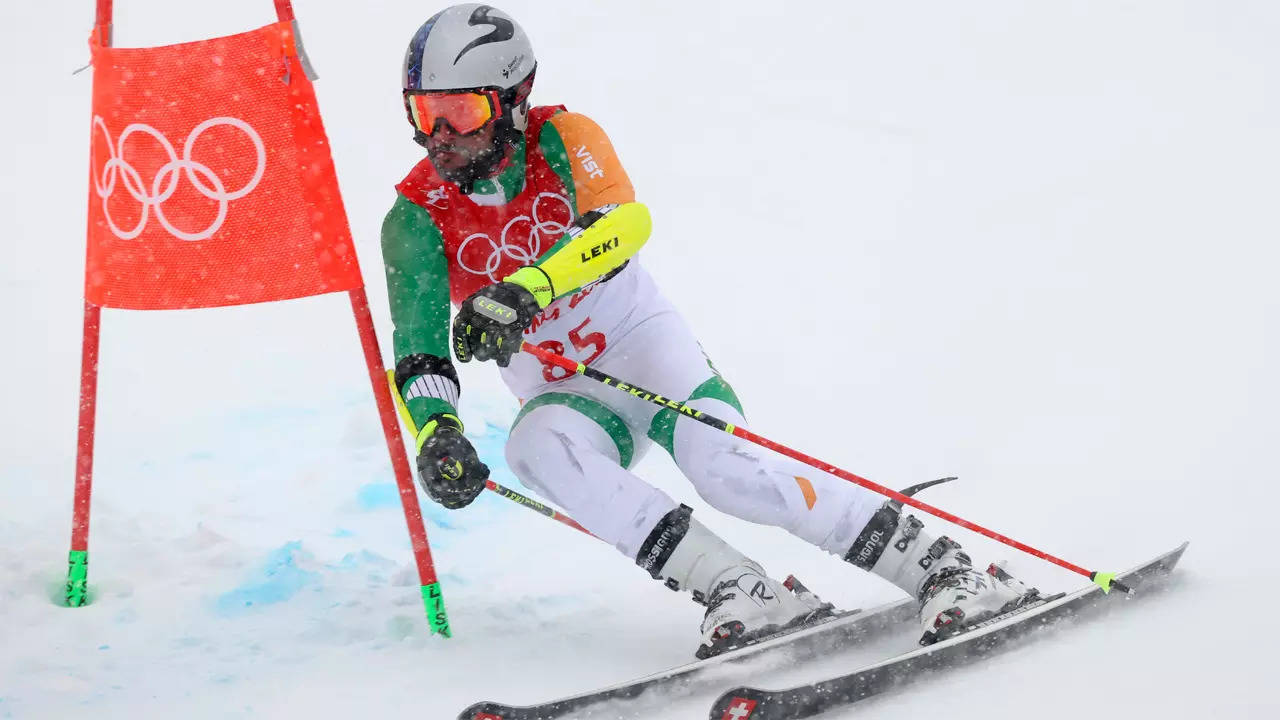 Beijing Winter Olympics: Arif Khan finishes 45th in giant slalom