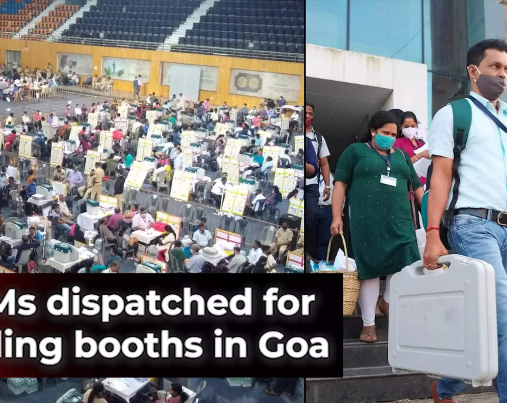 
Goa Assembly Election 2022: EVMs, other election material dispatched by staff to respective polling booths
