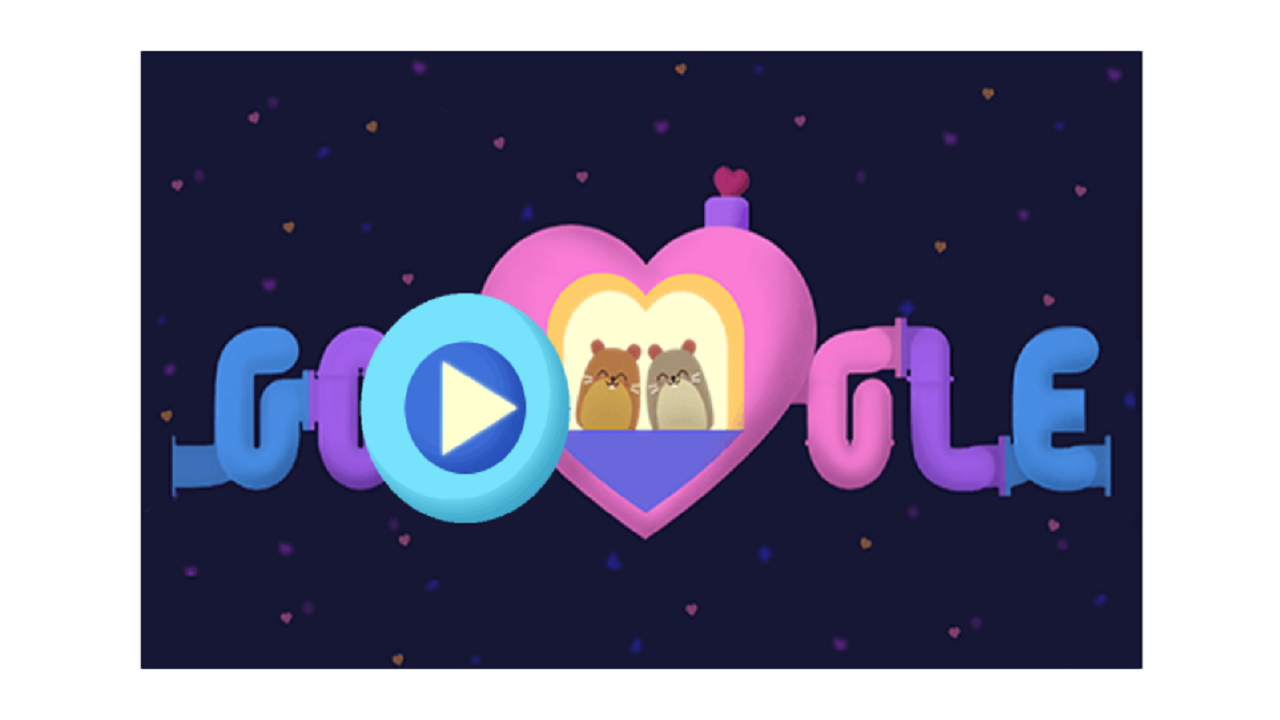 Valentine's Day: Google Doodle celebrates Valentine's day with a game